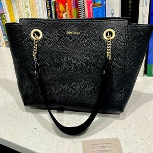 Jimmy Choo AUTHENTIC black and gold purse